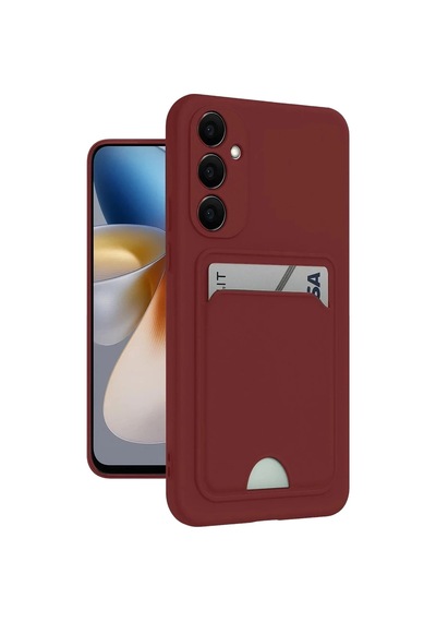 Durukar Samsung Galaxy S24 Plus Kelvin Kartvizitli Silikon - Bordo