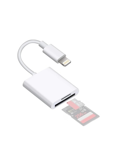 Lightning Girişli İphone 11 12 13 14 Uyumlu Kart Okuyucu Sd Kart Adaptörü Tf Kart Okuyucu Disk Adaptörü Mobil Kart Okuyucu Hızlı Aksesuarları Bağlayın - S101 - Lightning