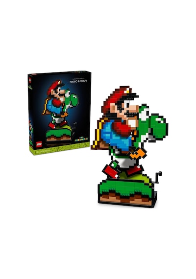 LEGO® Super Mario™ Super Mario World™: Mario ve Yoshi 71438 - Yetişkinler için Sergilenebilir Koleksiyonluk Yapım Seti (1215 Parça)