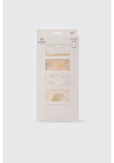 Panço Yenidoğan 5'li Body Set 2611gn20004 Renkli