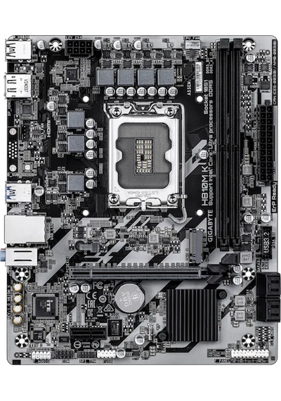 Gıgabyte H810m K 6400mhz Ddr5 Soket 1851 M.2 Usb 3.2 Hdmı Matx Anakart H810m K