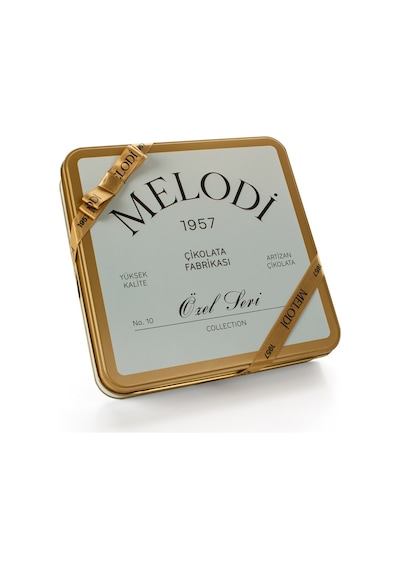Melodi 1957 Pralin Metal Kutu Hediye Spesiyal Çikolata 250g