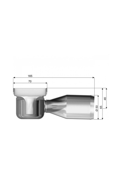 Aco - C Serisi L785 Mm Flanşsız Duş Kanalı Yatay Dn50 - 408744