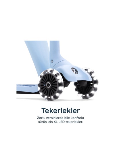 Smartrike Xtend Mini-ride 4 Aşamalı Büyüyen Oturaklı Scooter 1-9 Yaş Katlanabilir Led Tekerlekli Arctic Blue