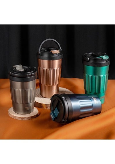 Tyeso Coffe Mug Vakumlu Paslanmaz Çelik Taşıma Kulplu 500 ML