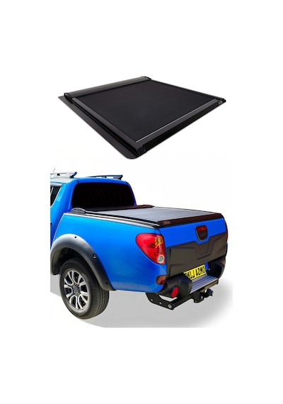Mitsubishi L200 2006-2009 Formlu Kasa Uyumlu Araca Özel Omback Sürgülü Bagaj Kapama Siyah