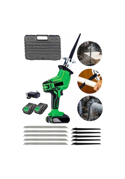 Moonshop Kömürsüz Bl Motor Et Kemik Ahşap Metal Yutong Kesme Tilki Kuyruğu Makinesi + 10 Bıçak Set