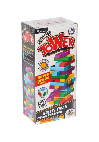 7315 Renkli Tower Süper Denge Oyunu -totteriq
