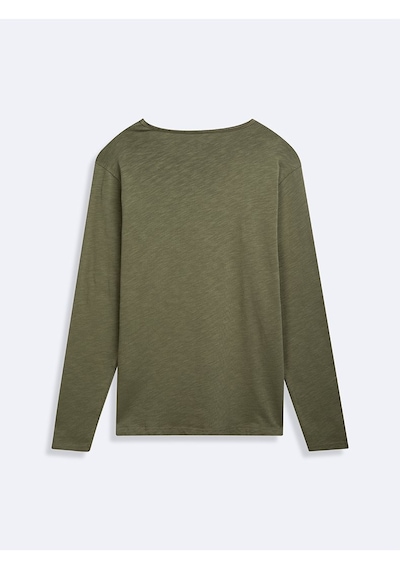 Ltb Uzun Kollu Bisiklet Yaka Basic Yeşil Sweatshırt Yeşil 2XL