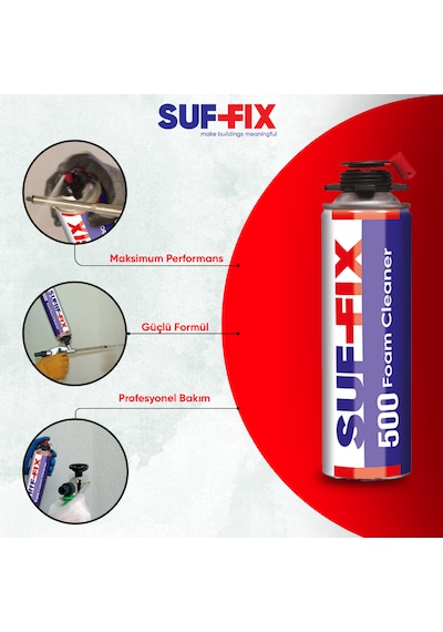 Suf-fix 500 Foam Cleaner Pu Köpük Temizleyici 500ml 12 Adet Toptan Paket