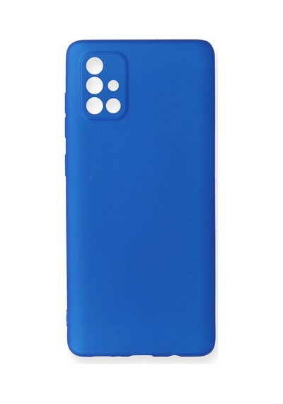 Newface - 580 - Samsung Galaxy Uyumlu A71 Kılıf First Silikon - Csmo-tex - - Mavi