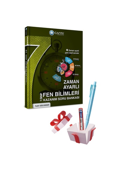 7. Sınıf Fen Bilimleri Zaman Ayarlı Soru Bankası + Faber Castell Kalem ve Uç