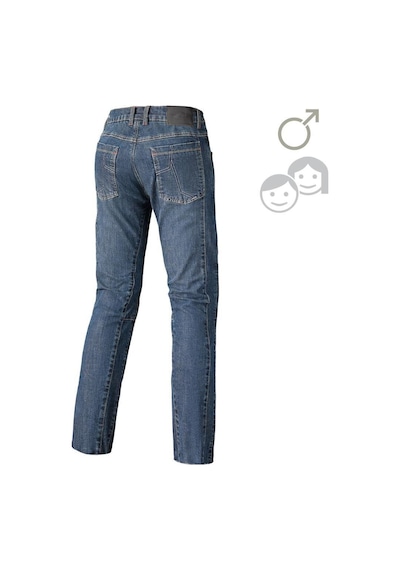 Held San Diego Korumalı Denim Motosiklet Pantolonu Mavi