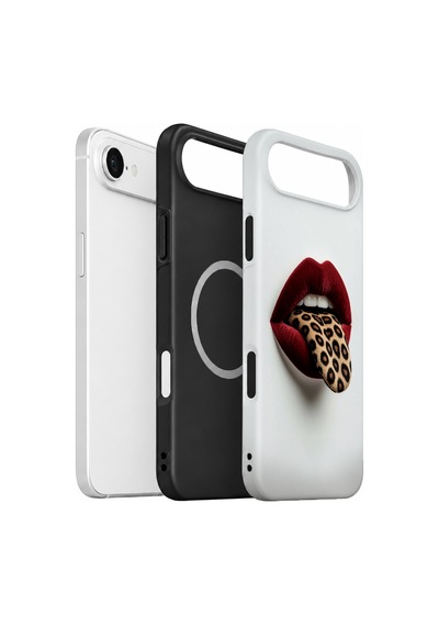 Velvoria Valestra Leopar Dudak Apple Apple iPhone Uyumlu 17 Air Magsafe Koruma Kılıfı Valestra Magline - Leopar Dudak