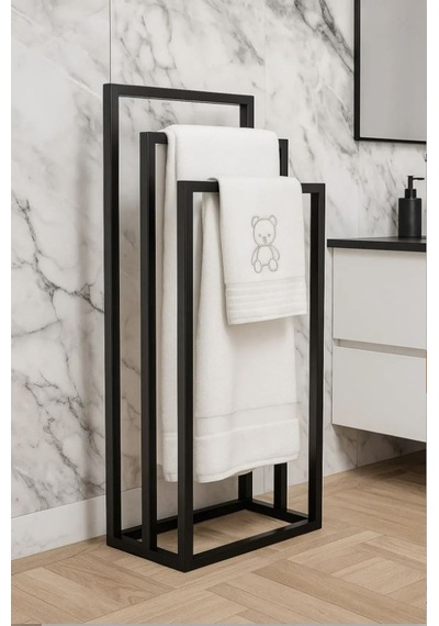 Todekhome Metal Havluluk Mat Siyah
