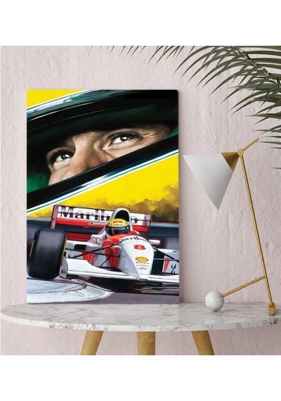 Bk Gift F1 Ayrton Senna Tasarımlı Kanvas Tablo 30x50cm-1