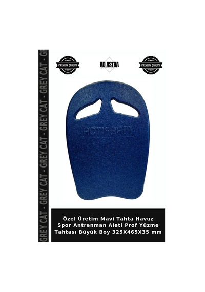 Özel Üretim Mavi Tahta Havuz Spor Antrenman Aleti Prof Yüzme Tahtası Büyük Boy 325x465x35 Mm