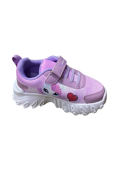Valent Kız Çocuk Kışlık Spor Ayakkabı Pembe Lila Beyaz Kırmızı - 745163283 Pembe Lila Beyaz Kırmızı