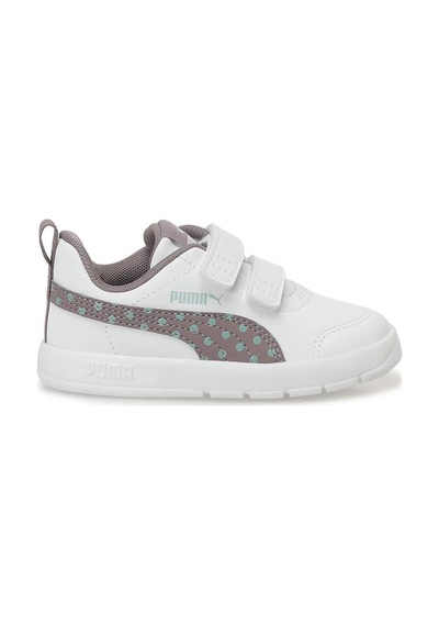 Puma 398759 06 Courtflex V3 Dotty V Inf Beyaz-mor-yeşil Çocuk Spo Beyaz