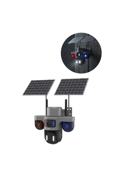 Çift Solar Panelli 4g Kablosuz Ip Güvenlik Kamerası 9mp Ve Hareke