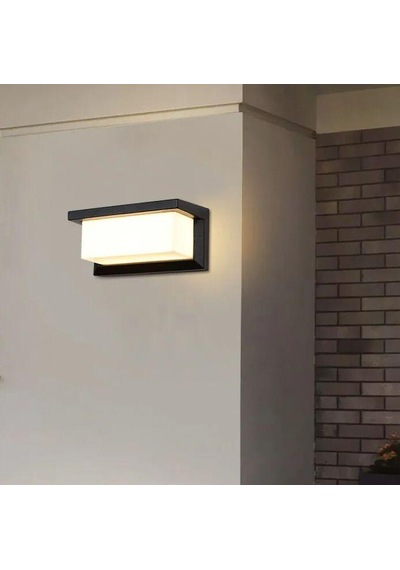 Asyagrup Cata Cunda 30w Modern Led Aplik - Günışığı Siyah
