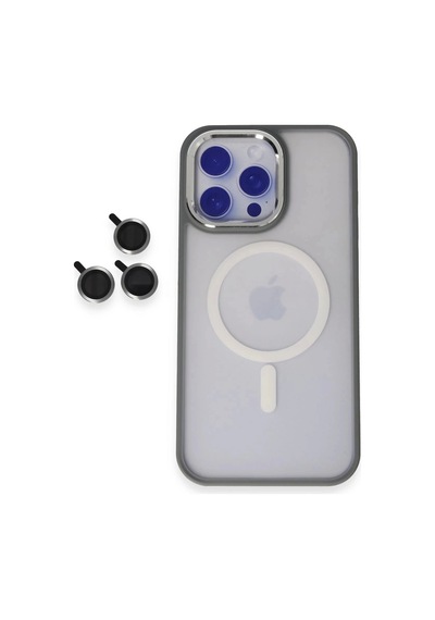 Joko Apple Uyumlu iPhone 15 Pro Max Winner Magsafe Kapak - Gri Çok Renkli