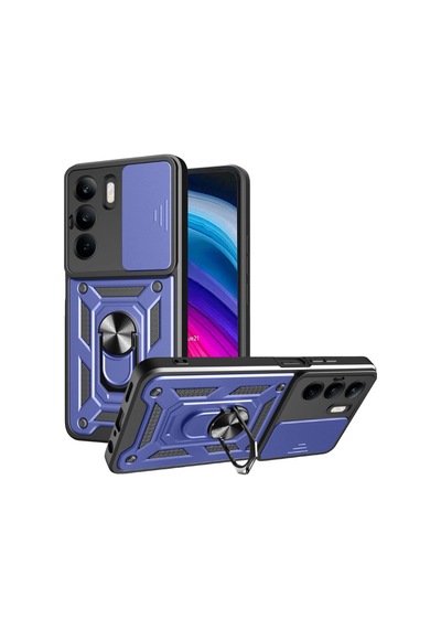 Realme C75 4g Kılıf Pars Lens Yüzüklü Silikon - Lacivert