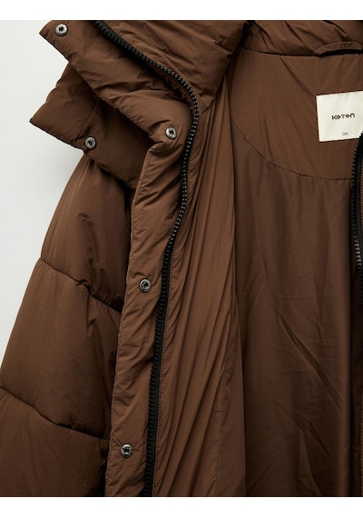 Koton Uzun Kollu Cepli Kapüşonlu Fermuarlı Oversize Su İtici Uzun Şişme Mont Kahverengi 6wak00233ew Kahve Koton Uzun Kollu Cepli Kapüşonlu Fermuarlı Oversize Su İtici Uzun Şişme Mont Kahverengi 6wak00233ew Kahve