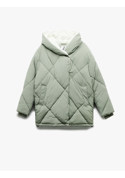 Koton Kapüşonlu Cep Detaylı Fermuarlı Çıtçıt Düğmeli Kapitone Oversize Anorak Yeşil 6wal00007ıw Yeşil Koton Kapüşonlu Cep Detaylı Fermuarlı Çıtçıt Düğmeli Kapitone Oversize Anorak Yeşil 6wal00007ıw Yeşil