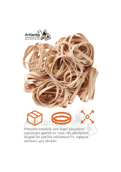 Kalın Ambalaj Lastiği 100 Gr 50 Li 1 Paket %100 Kauçuk 64x6mm Geniş Büyük Paket Lastik Kasa Poşet Taşıma Lastiği