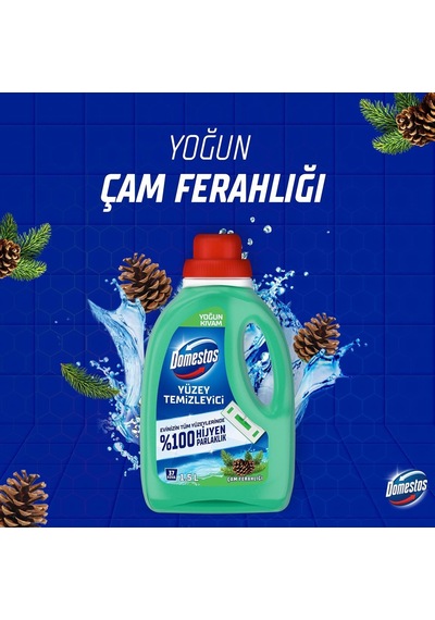 Yüzey Temizleyici Yoğun Kıvam Çam 1500 Ml 1000'li Set