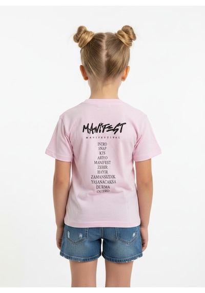 Sea Bubbles Manifest Kız Çocuk Tişört St10376 Pembe