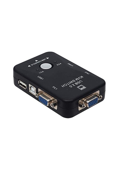 2 Port Usb Kvm Switch, 2 Kasa 1 Monitör Switch, 2 Bilgisayarı Tek Elden Yönetin