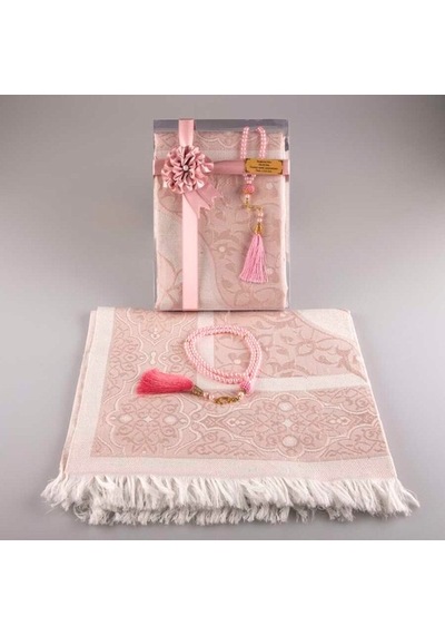 Tesbih Seccade Seti (Pudra Pembe)