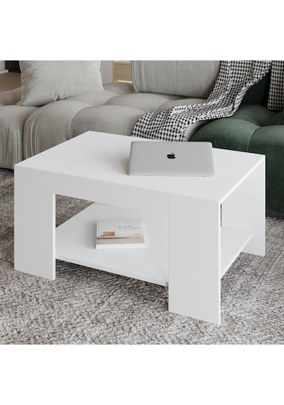 Lina Orta Sehpa – Modern Minimal Tasarım Beyaz