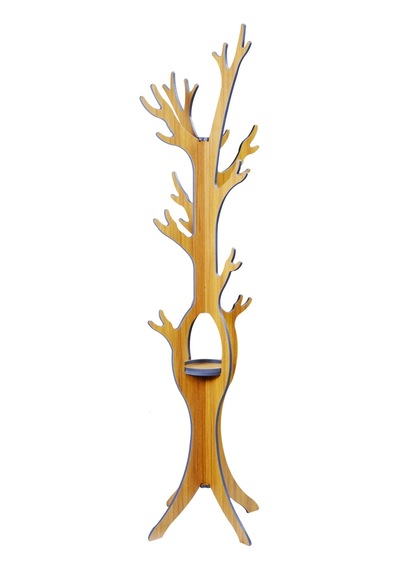 RealWood Ahşap Ayaklı Askılık Teak