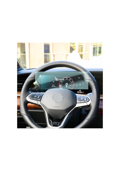 Volkswagen Tayron Uyumlu 10.25 İnç Araç Ekran Koruyucu Dijital Gösterge 9h Nano Kırılmaz Şeffaf