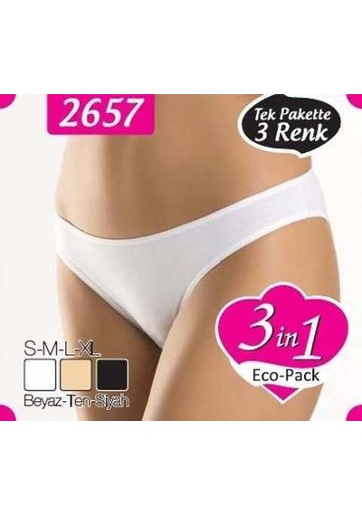 Anıl 2657 Bayan Slip 3 Lü Paket 001