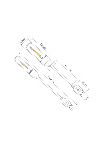Powermaster Pm-25793 Esnek Gövdeli Usb Günışığı Cob Led Edison Masa Ve Kitap Okuma Lambası Diğer