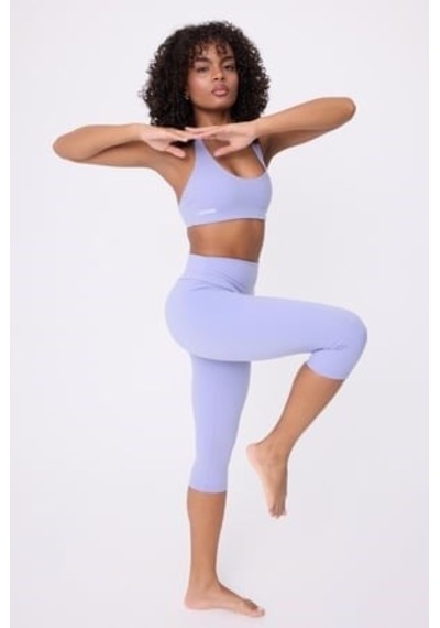 Hıghrıse Comfortflex Yüksek Bel Spor & Aktif Yaşam Kapri Taytı-2687 Lavanta