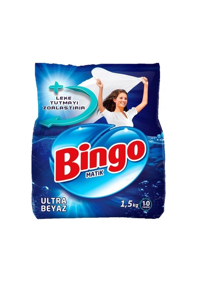 Bingo Çamaşır Deterjanı 1,5 Kg Ultra Beyaz Diğer