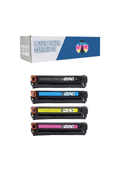 Safir Toner Hp 128a-ce320a Laserjet Cp1525nw Cmyk 1 Set Uyumlu Toner