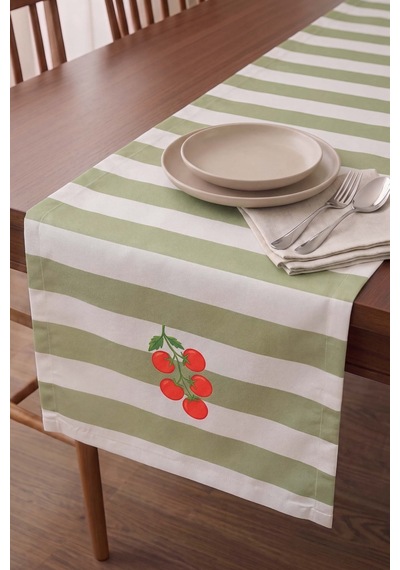Cherry Vine Baskılı Runner 40x140 Cm Çok Renkli