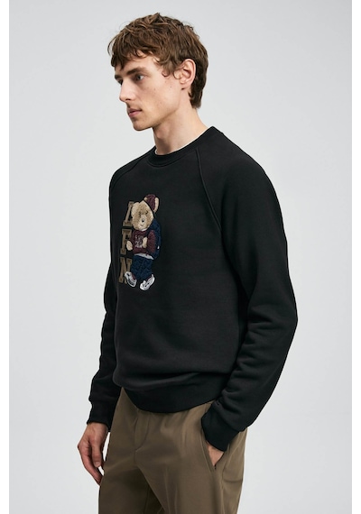 Lufian Storm Siyah Erkek Sweatshirt 112030172 Siyah