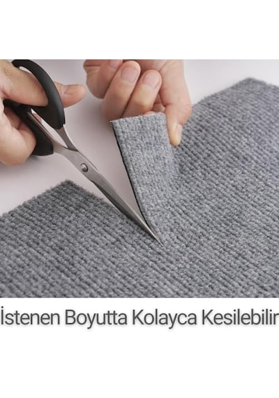 Beylini Kedi Tırmalama Halısı Yapışkanlı Her Yüzeye Uygulanabilir Kesilebilir Mobilya Koruyucu Mat Gri, 40x50