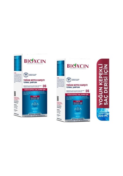Bioxcin Aqua Thermal Ds Forte Yoğun Kepek Karşıtı Şampuan 2 x 200 ML