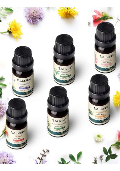 Salking Uçucu Yağ Seti, Ve Saf 6 Lı Koku Yağları, Aroma Terapi Ve Difüzör İçin