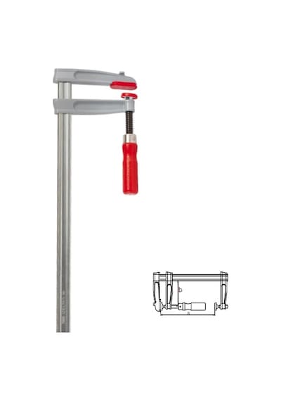 İzeltaş 7300 30 4012 40x12 İşkence Marangoz Mengenesi Plastik Ağızlı