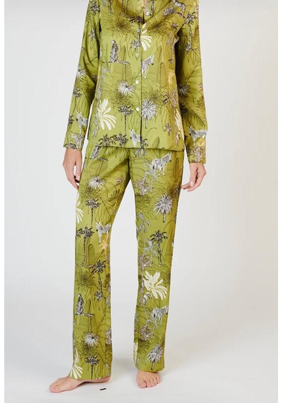 Elli2 Wild Phantom Pijama Set Ada Çayı Yeşili