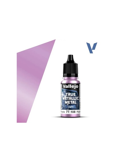 Vallejo 77108, 18 Ml. Amethyst Purple Light True Metallic Metal Maket Boyası Standart